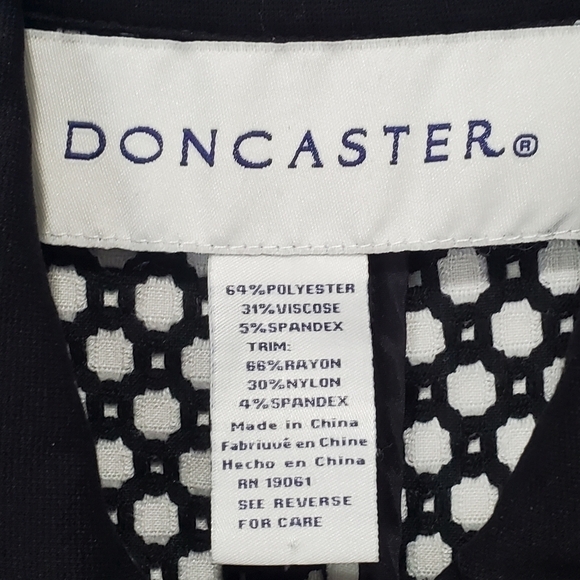 Bundle Only: Doncaster Long Sleeve Jacket B&W Geometrical Blazer Sz 2 - Picture 4 of 12